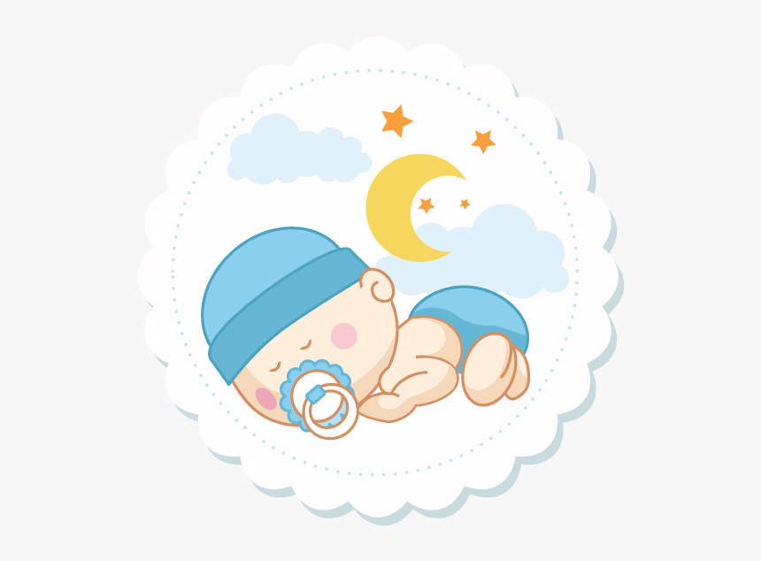 Wedding Invitation Infant Baby Shower Boy Clip Art - Sleeping Baby Drawing Png, Transparent Png