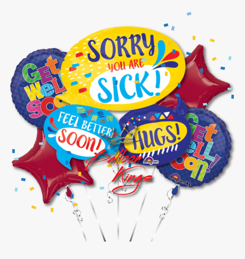 Get Well Soon Bubbles Bouquet, HD Png Download