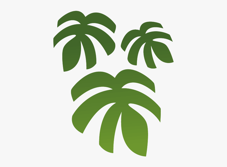 Leaf,green,plant,palm Art,graphics - Palm Tree Clipart Sticker, HD Png Download