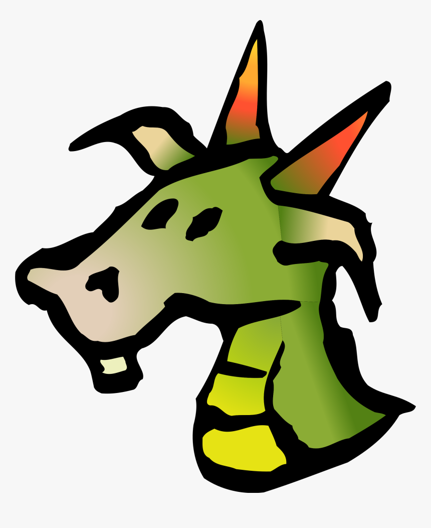 Icon Big Image Png - Dragon Head Vector Clipart, Transparent Png