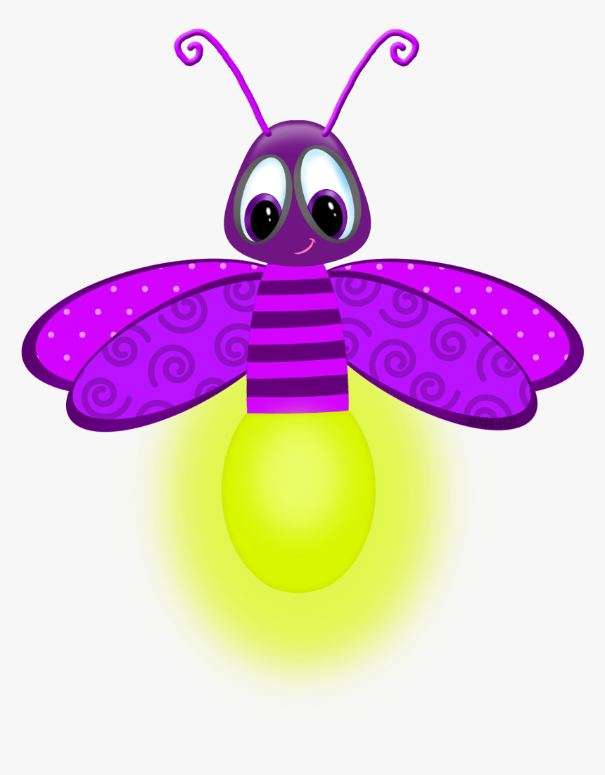 Insect Clipart Watercolor - Luciernaga Clipart, HD Png Download