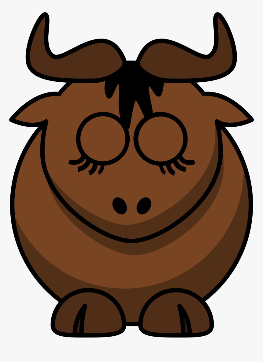 Cartoon Gnu Sleeps, HD Png Download