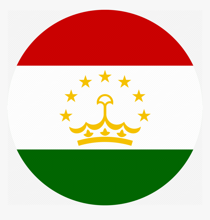 Transparent Jamaica Flag Png - Round Tajikistan Flag, Png Download
