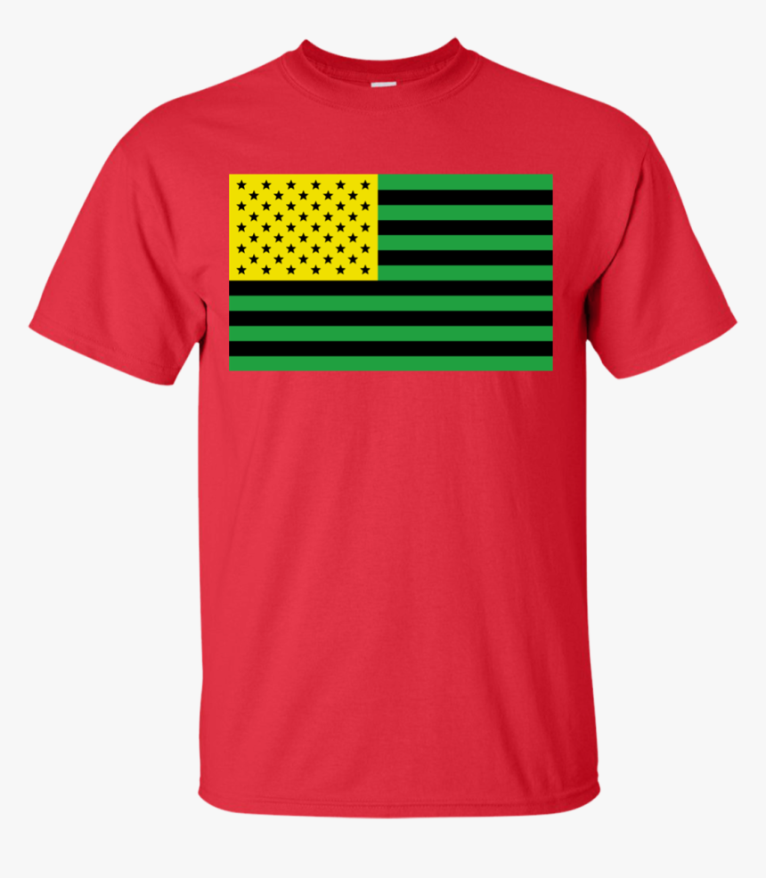 Usa Flag With Jamaica Flag Colors - Gucci T Shirt Fake Comic Mickey Mouse, HD Png Download