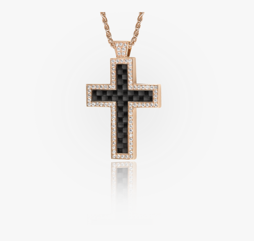 Carbon Fiber Cross Pendant - Locket, HD Png Download