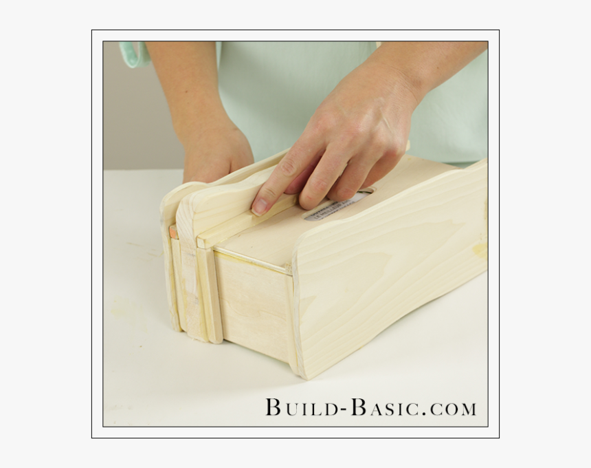 Diy Tissue Box Cover By Build Basic - Diy Square Coaster Holder, HD Png Download