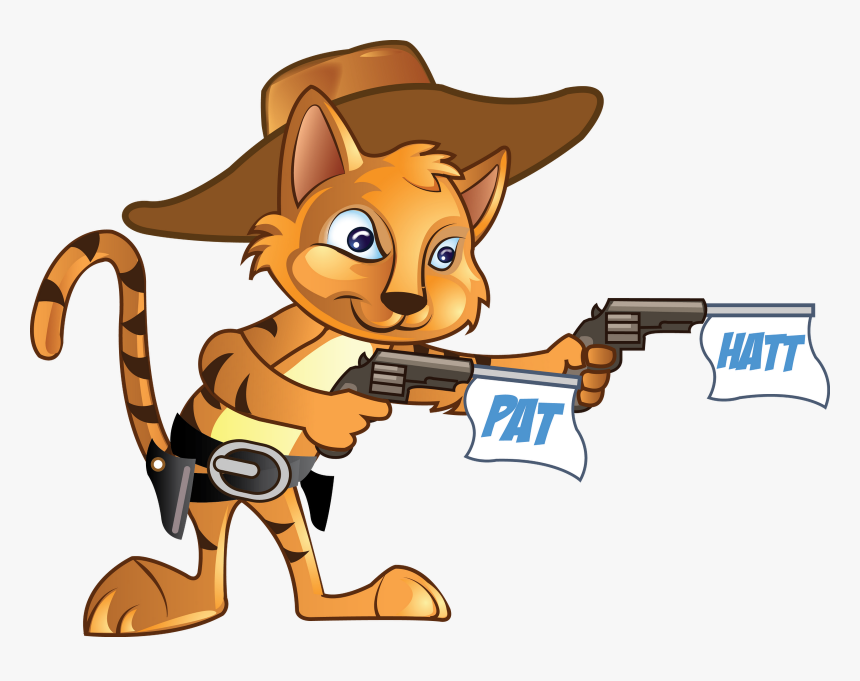 Baby Cowboy Hat And Boots Newhairstylesformen2014 Com - Cowboy Cat With A Gun, HD Png Download