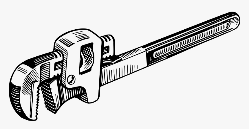 Logo,weapon,hardware Accessory - Clip Art Pipe Wrench, HD Png Download