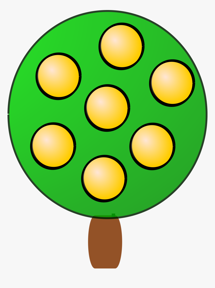 Fruit Tree 4, Yellow Clip Arts, HD Png Download