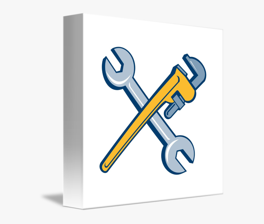 Engine Clipart Crossed Wrench - Wrench, HD Png Download