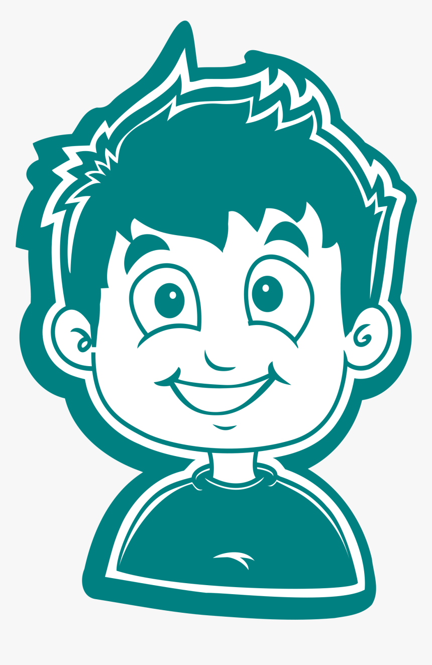 Smiling Boy White For T-shirt Clip Arts - Young Boy Clipart, HD Png Download