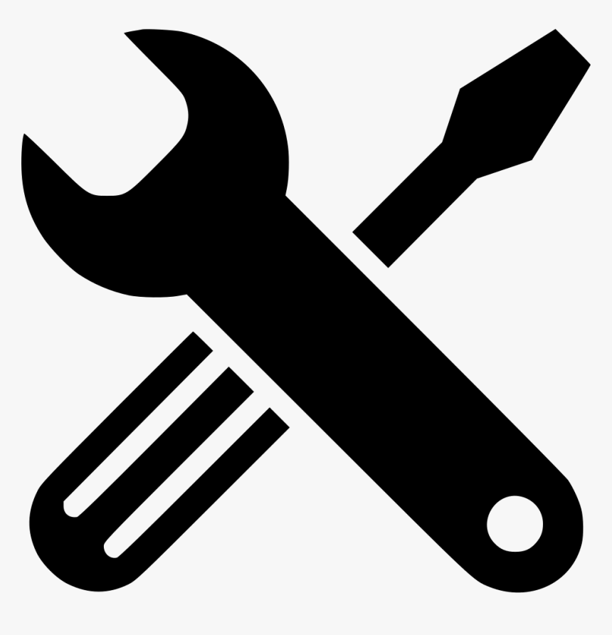 Tools Screwdriver Wrench Machine Under Maintenance Sign, HD Png