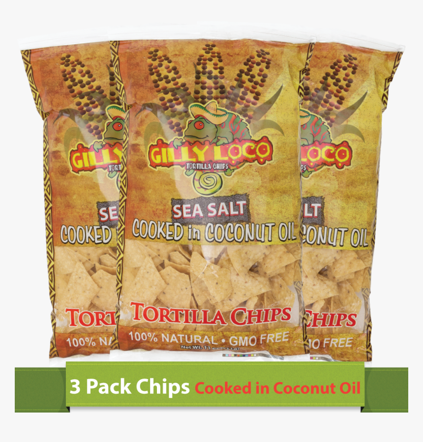 Chips Cooked In Coconut Oil 3-pack 
 Class, HD Png Download