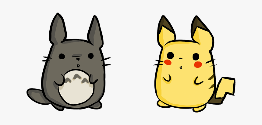 Totoro And Pikachu, HD Png Download
