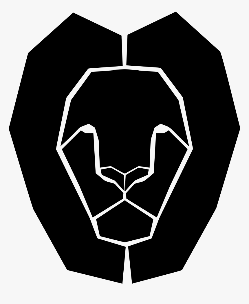 Lion Head Silhouette By Vetherie Clip Arts - Aslan Png Siyah, Transparent Png
