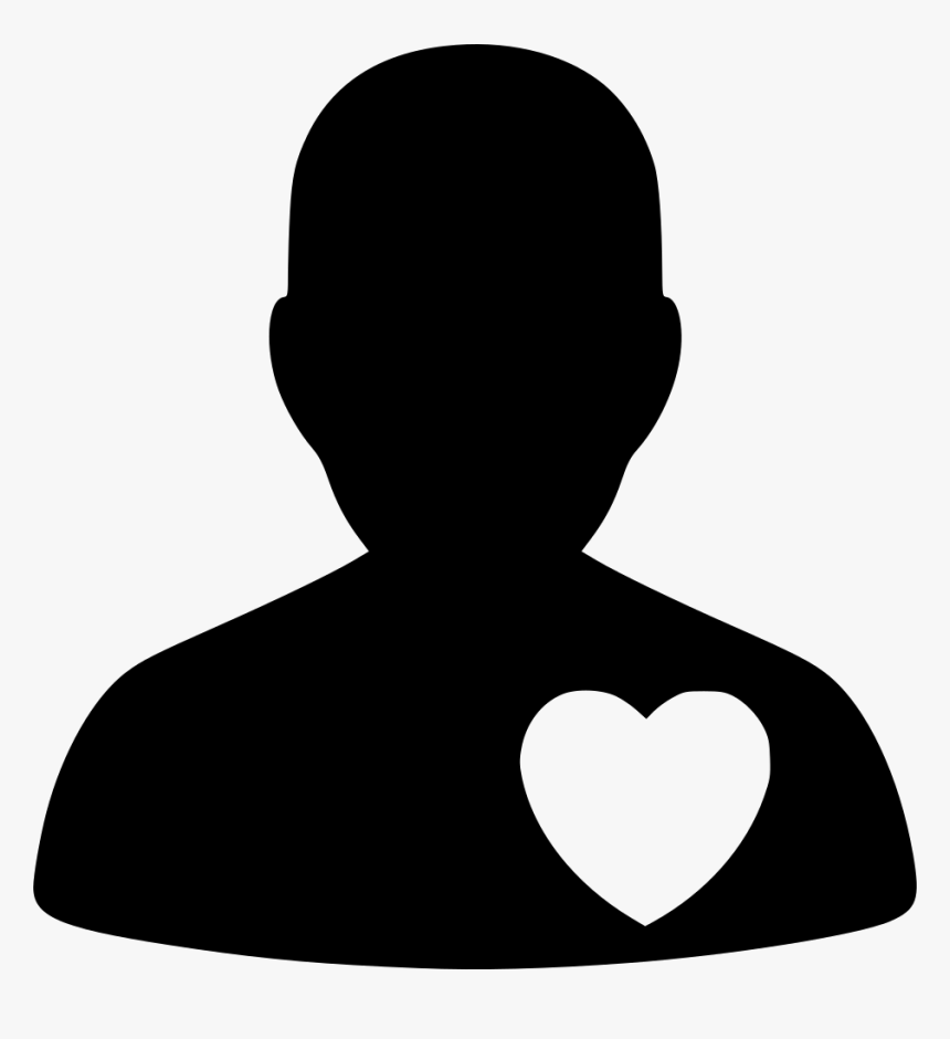 Vector Graphics Silhouette Image Clip Art Head - Cardiology Patient Icon, HD Png Download