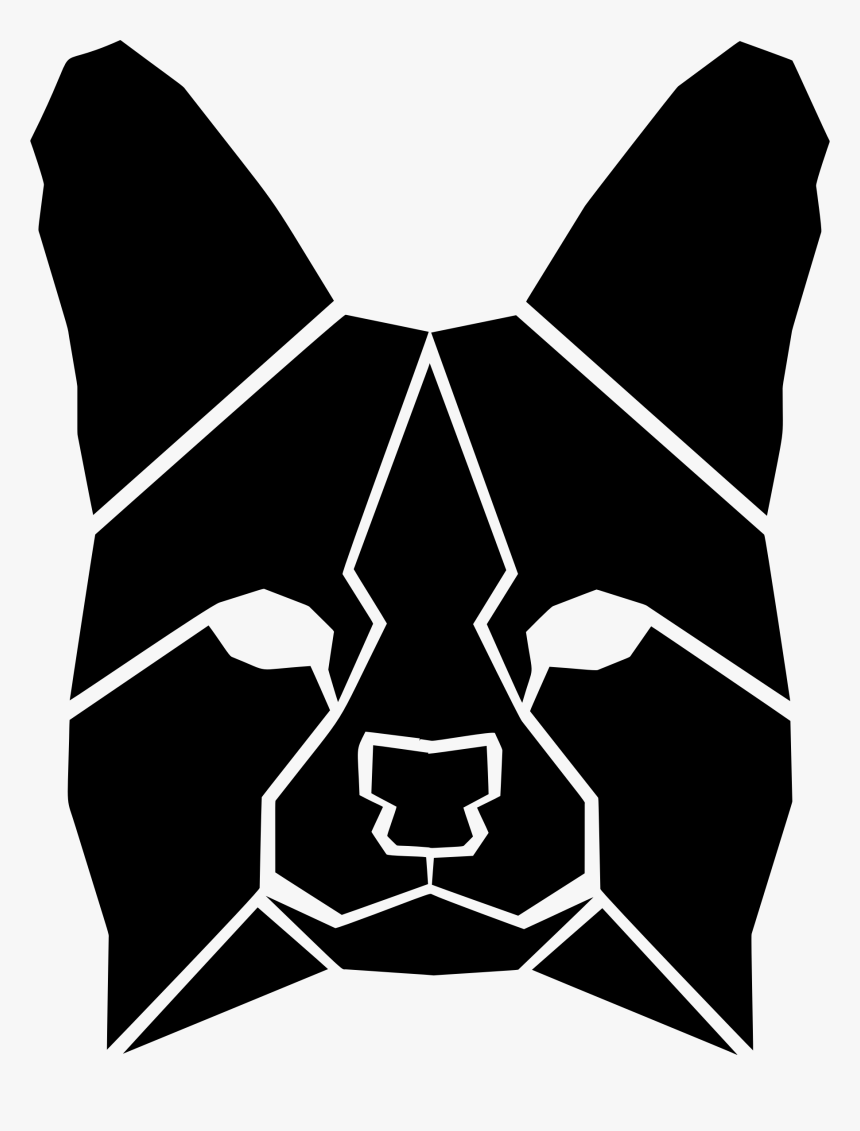 Cerval Head Silhouette By Vetherie Clip Arts - Leopard Silhouette, HD Png Download