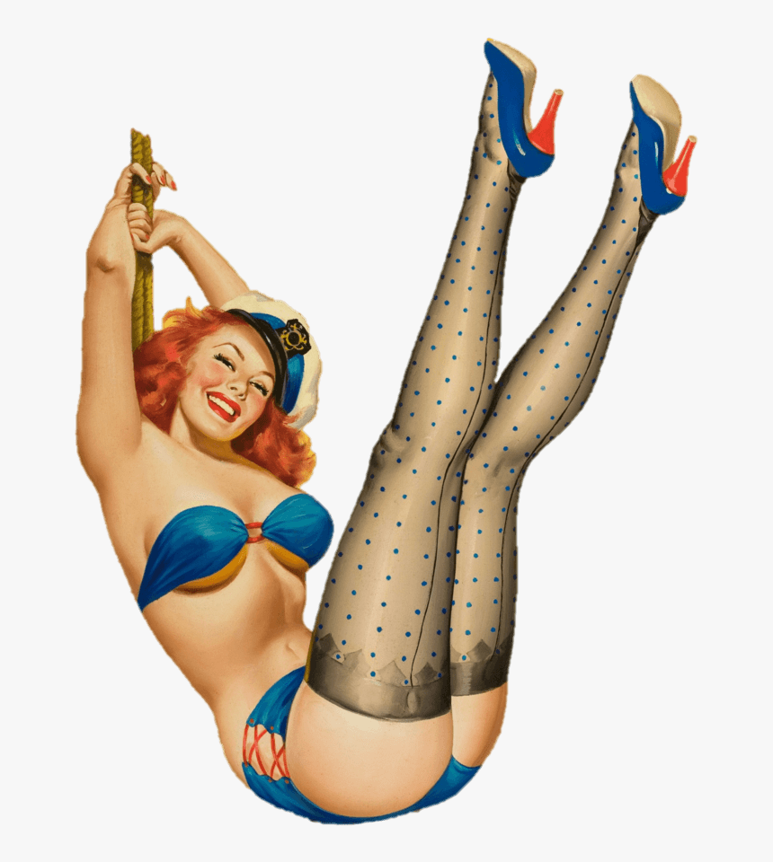 Pinup Girl Png - Sexy Pin Up Girl Ww2, Transparent Png