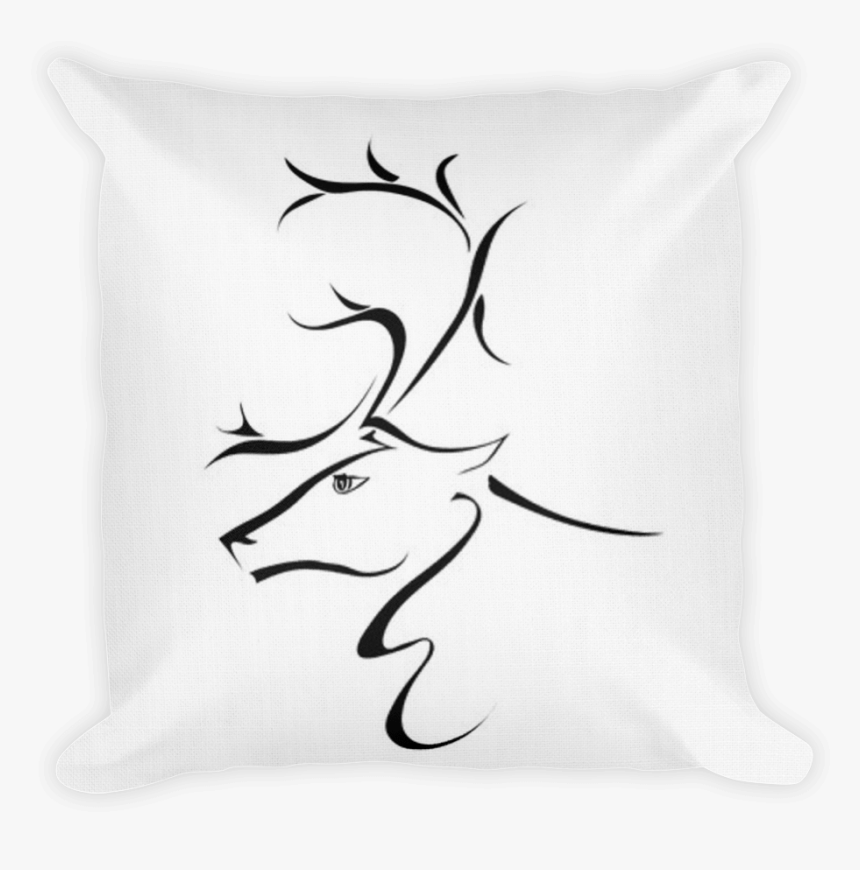 Deer Head Silhouette - Ciervo De Perfil Dibujo, HD Png Download
