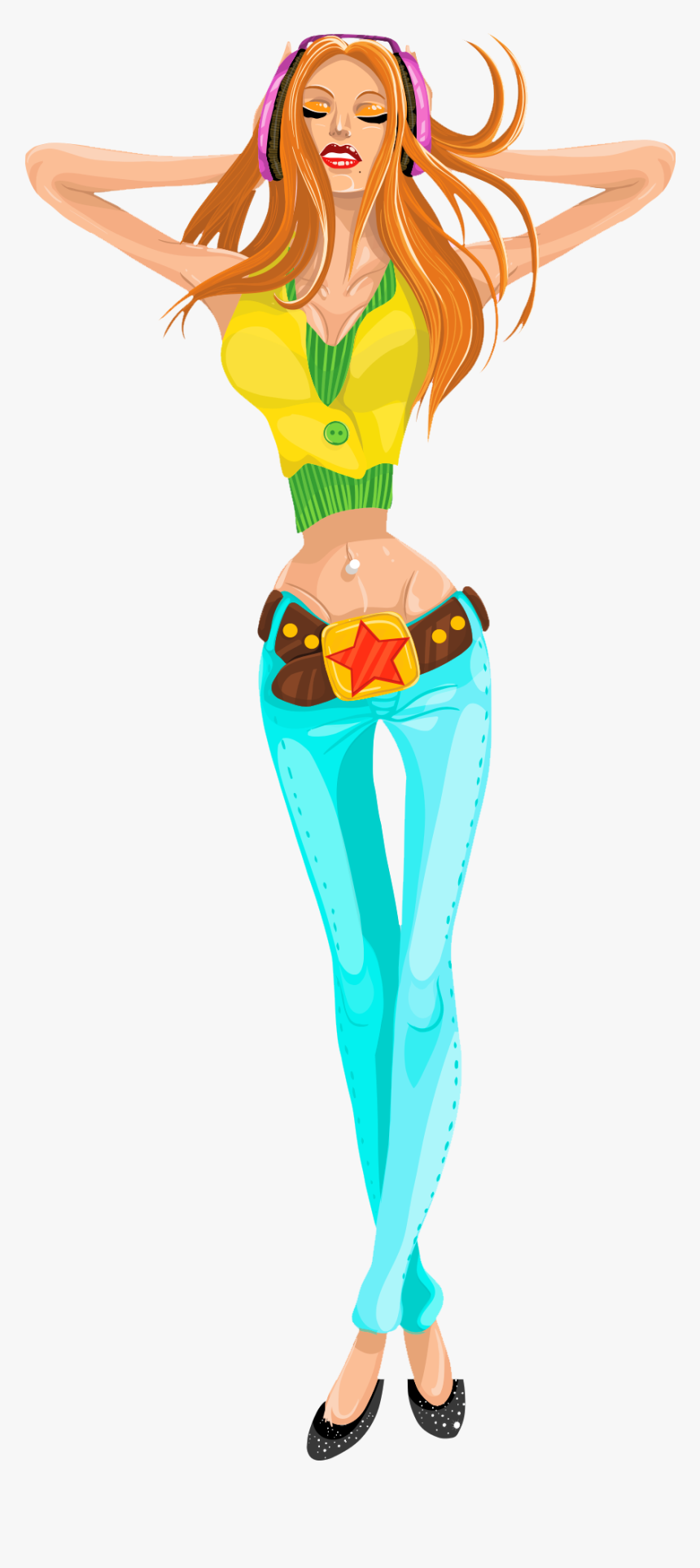 Sexy Girl Vector Png Transparent Image - Sexy Girl Vector Png, Png Download
