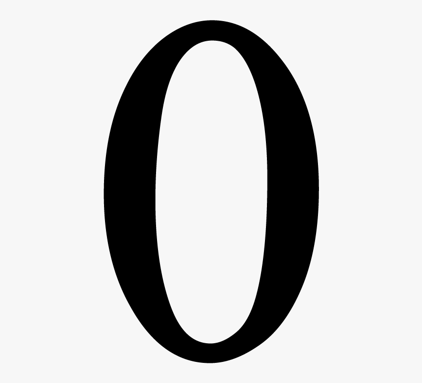 Number 0 Png - 0 Times New Roman, Transparent Png