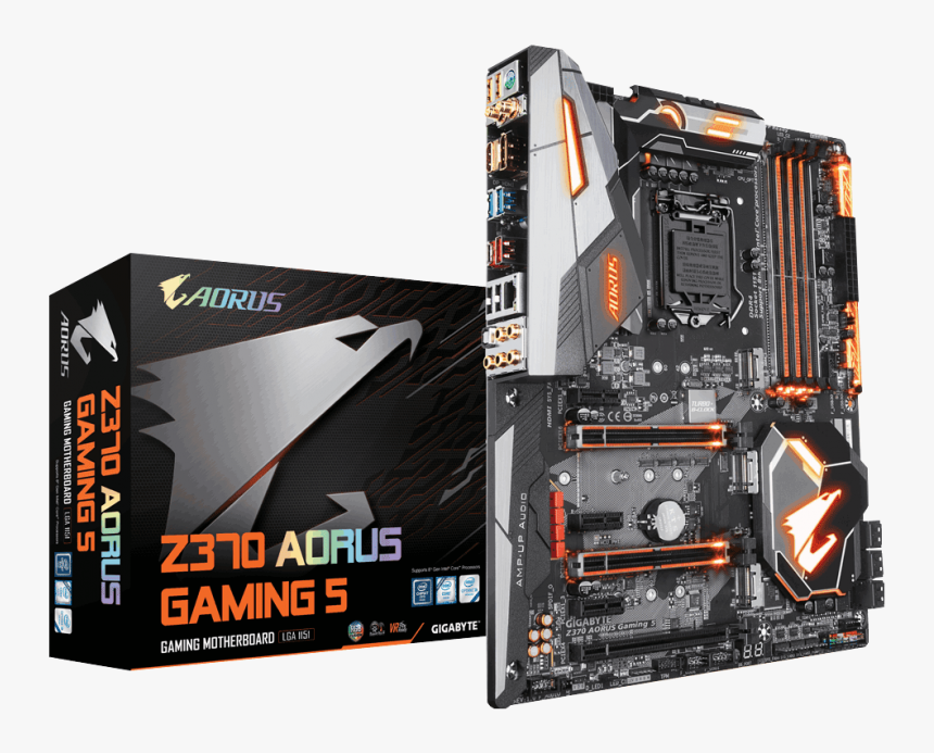 Gigabyte Z370 Aorus Gaming - Gigabyte Z370 Aorus Gaming 5, HD Png Download