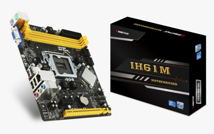 Motherboard Biostar Ih61mf Q5, HD Png Download
