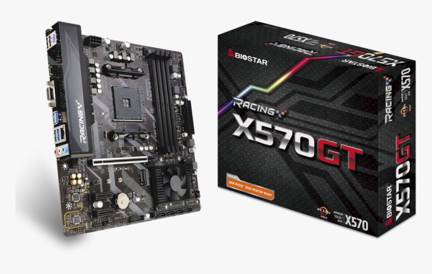 Biostar Racing X570gt, HD Png Download