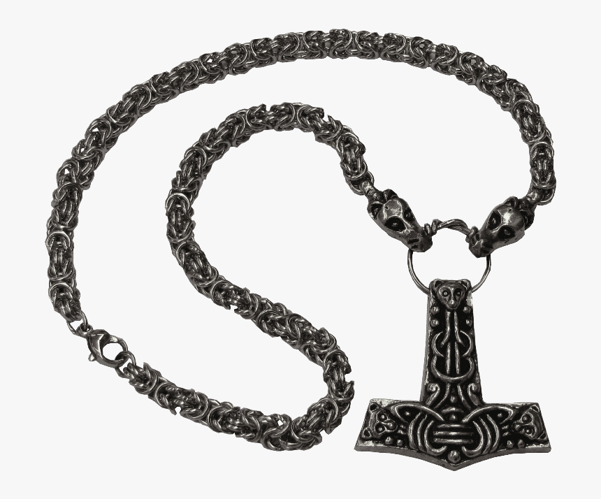 Wikinger Drachenkopf Halskette, HD Png Download