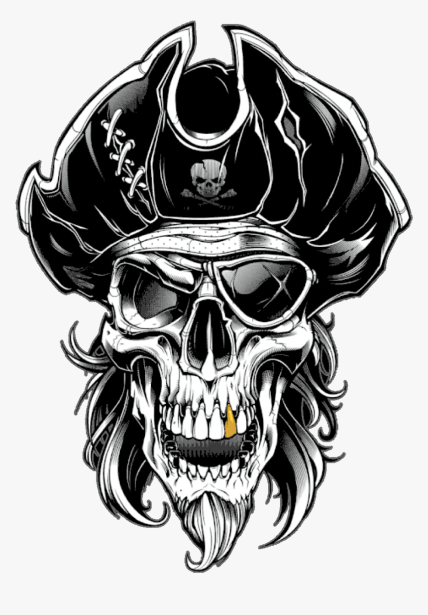 Pirate Skull Pirata Caveira Cranio Lucianoballack Pirate Skull Hd Png Download Transparent Png Image Pngitem