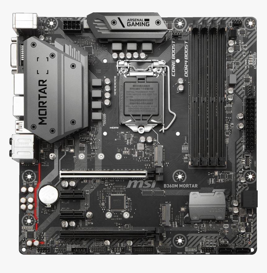 Main Msi B360m Mortar, HD Png Download