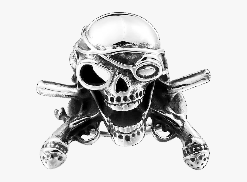 Beier Pirate Skull Ring , Png Download - Gun, Transparent Png