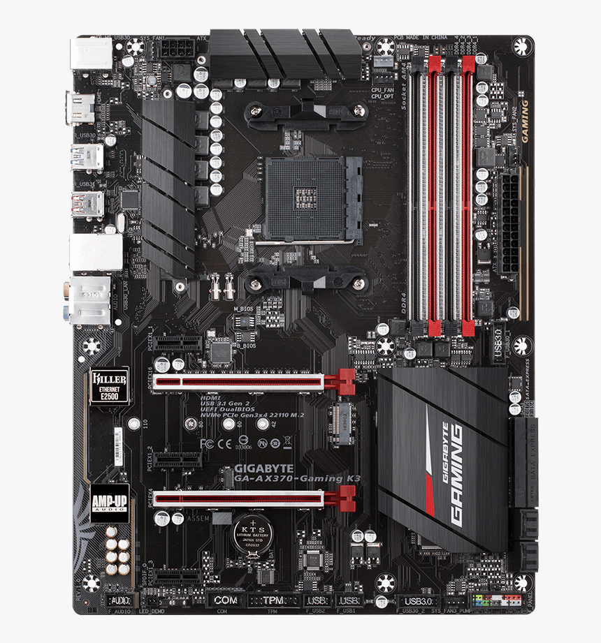 Gigabyte Ga Ax370 Gaming Atx Am4 Motherboard, HD Png Download