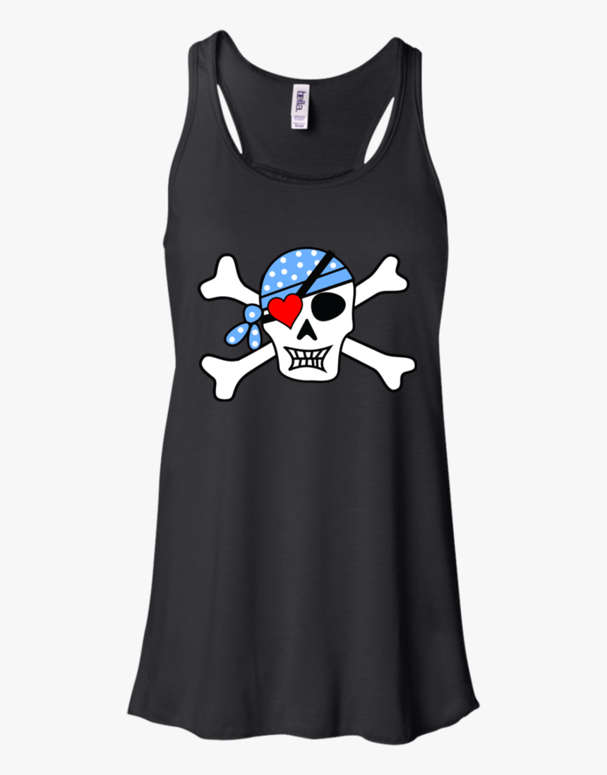 Valentines Day Pirate Skull Heart Patch Men/women Tank, HD Png Download
