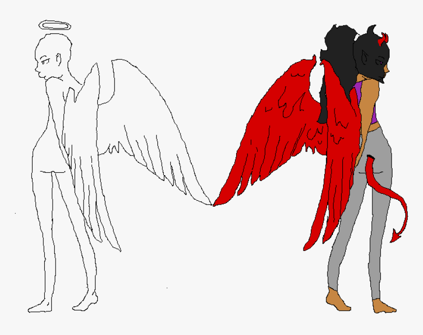 Angel And Devil Collab Portable Network Graphics Hd Png