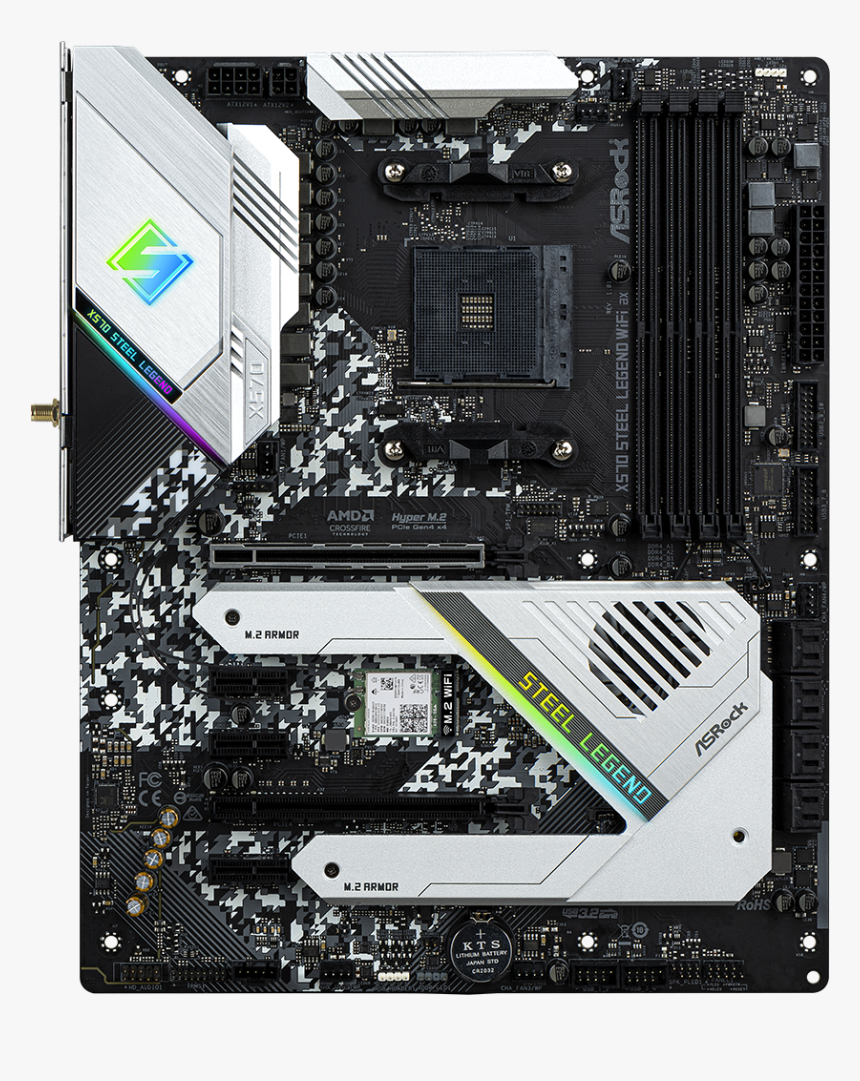 Asrock X570 Steel Legend, HD Png Download