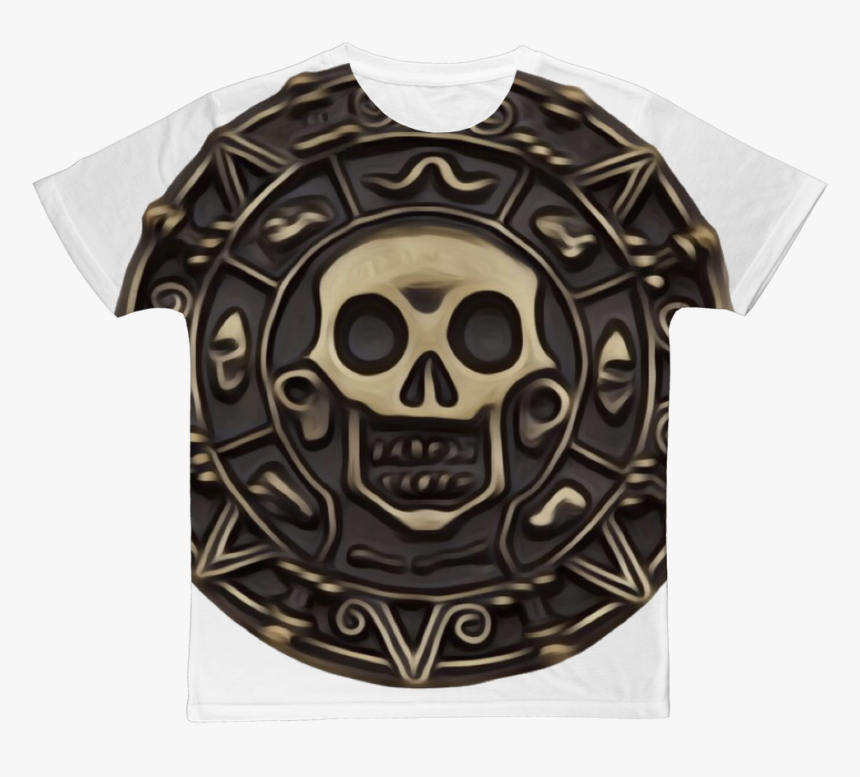 Pirate Skull Treasure Coin Classic Sublimation Adult - Pirates Of The Caribbean Cortez Treasure, HD Png Download