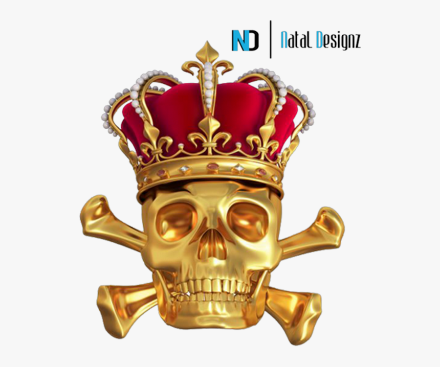 Skull King Card - Gold Crown, HD Png Download