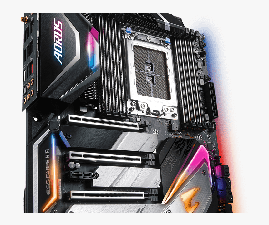 Transparent Motherboard Png - Gigabyte X399 Aorus Xtreme, Png Download