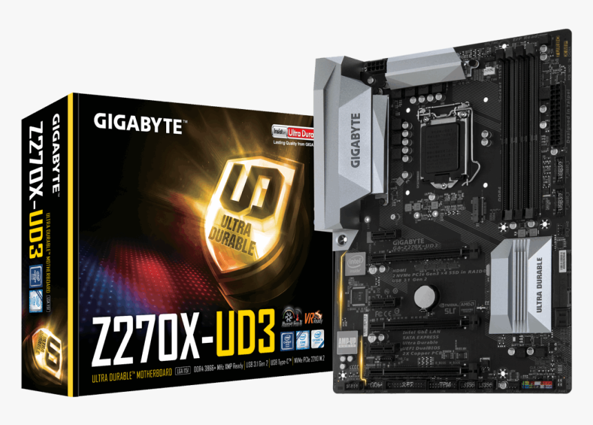 Gigabyte Ga Z270x Ud3 Atx Lga1151 Motherboard , Png - Gigabyte Z270x Ud3, Transparent Png