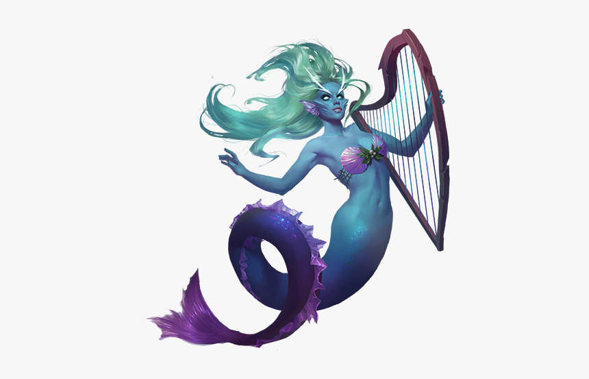 Siren Legendary Creature Mermaid Clip Art - Mythical Creature Siren Mermaid, HD Png Download