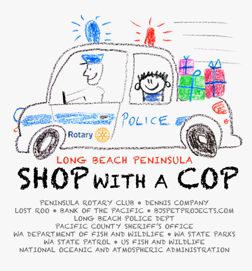 Cop Clipart Police Siren - Pacific Beach Washington Police, HD Png Download