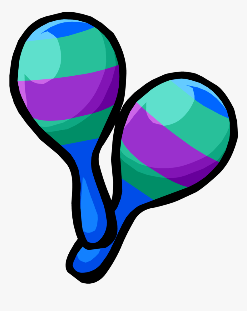 Maracas Clip Art Transparent - Maracas Blue Green Purple, HD Png Download