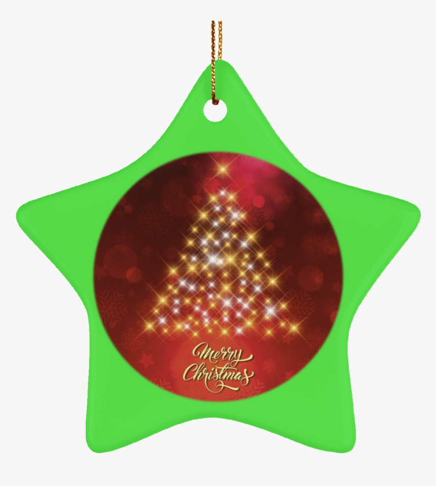 Crafted Holiday Ceramic Red Round Oval Christmas Tree - Christmas Tree Tag Background, HD Png Download