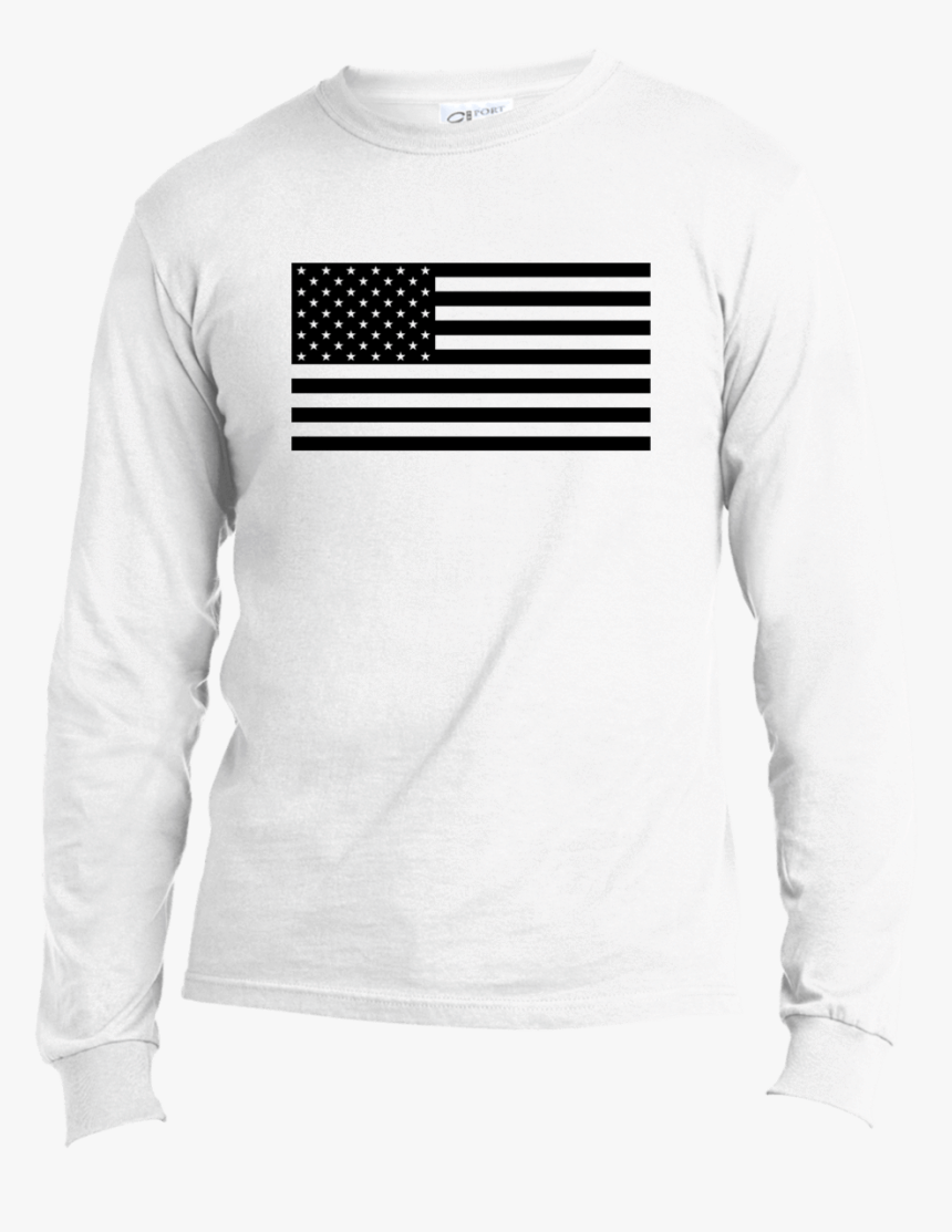 The Black Usa Flag Long Sleeve 
 Class, HD Png Download