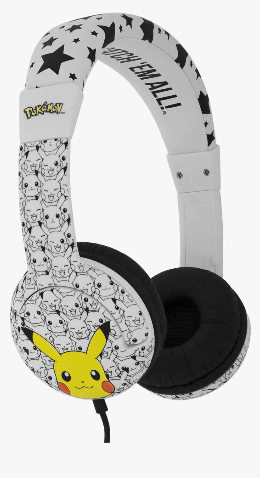 Pk0602 1 - Pikachu Headphones, HD Png Download