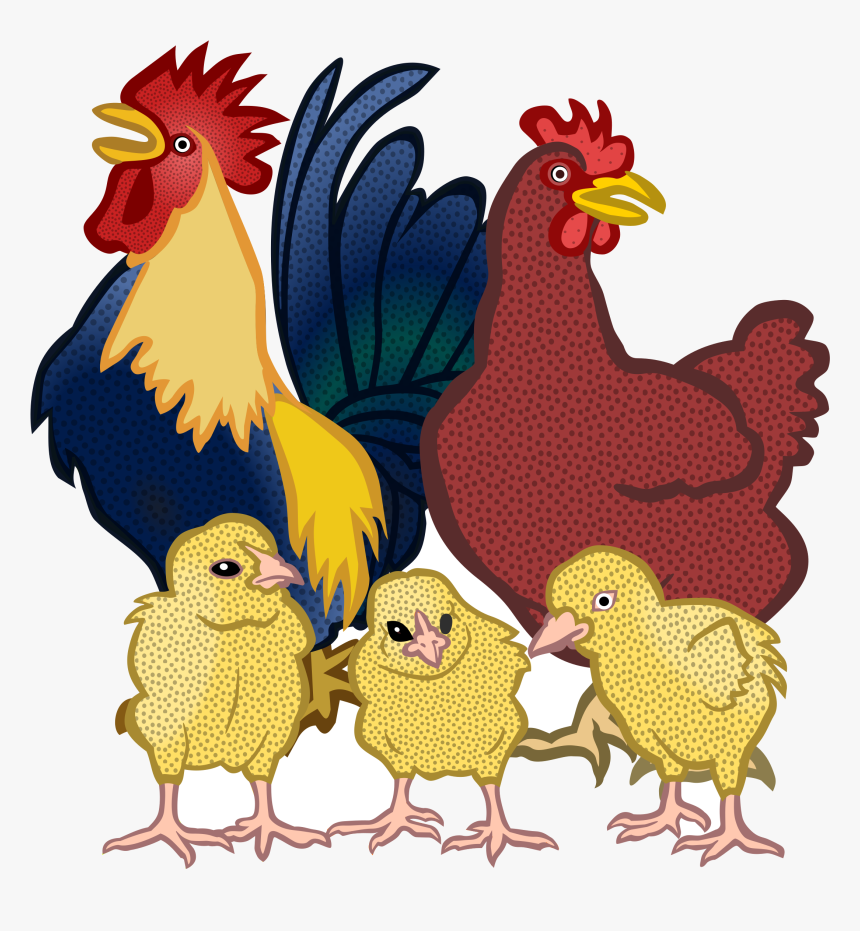 Chicken Chickens Vector Clipart Image Free Stock Photo - Chickens Clipart, HD Png Download