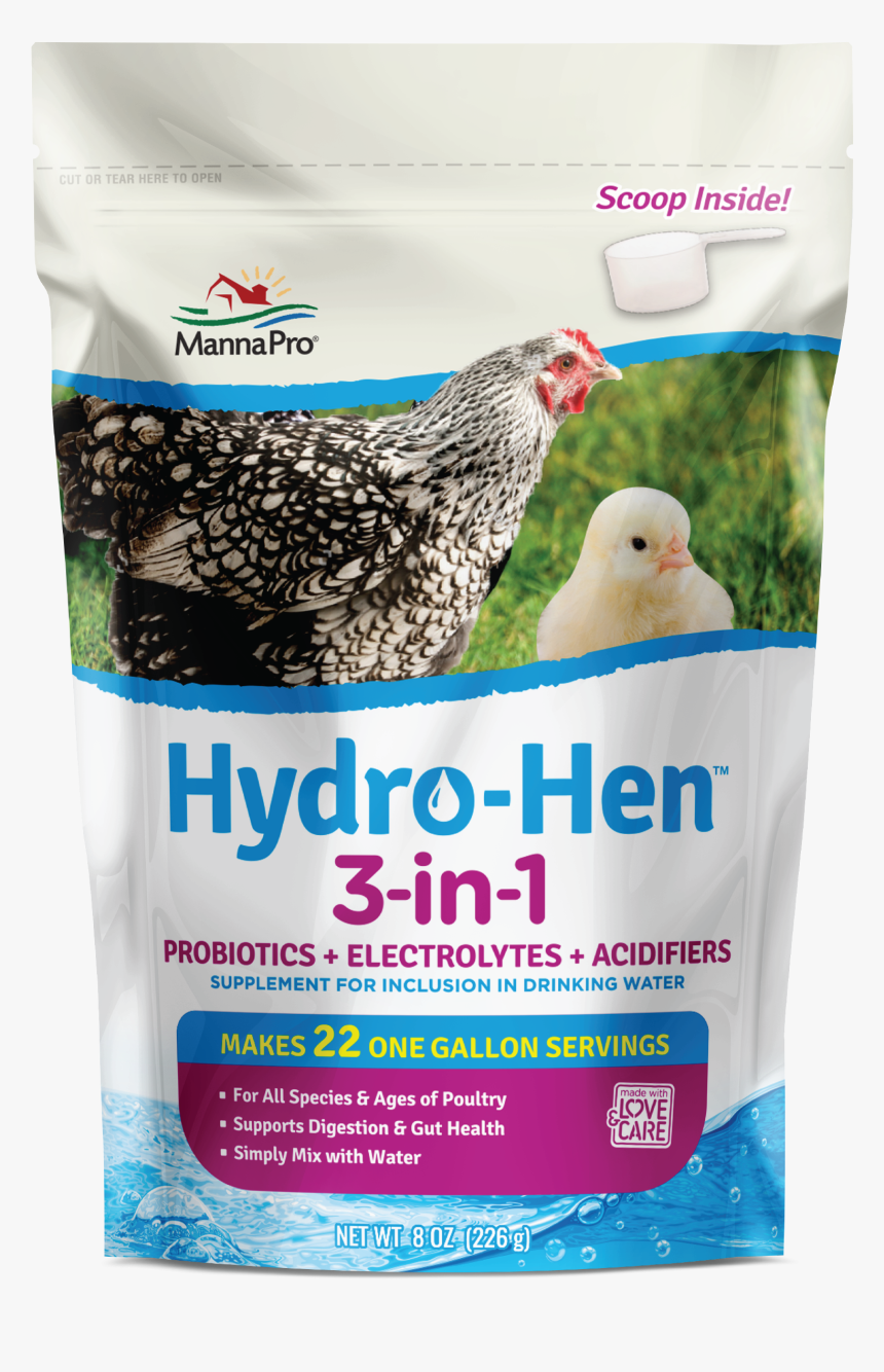 Hydro Hen 3 In 1 Water Supplement 8oz - Hydro Hen, HD Png Download