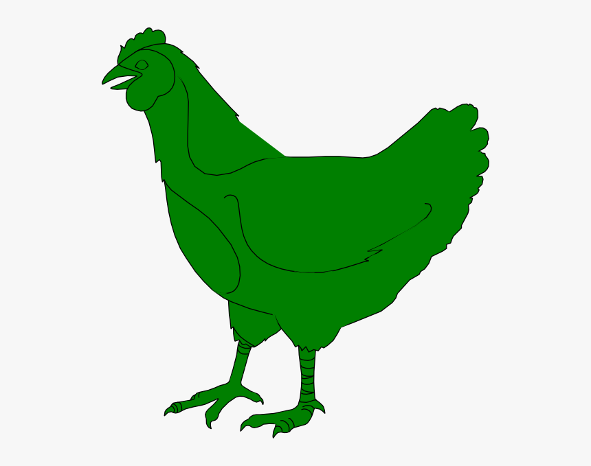 Dead Clipart Hen - Chicken Silhouette, HD Png Download