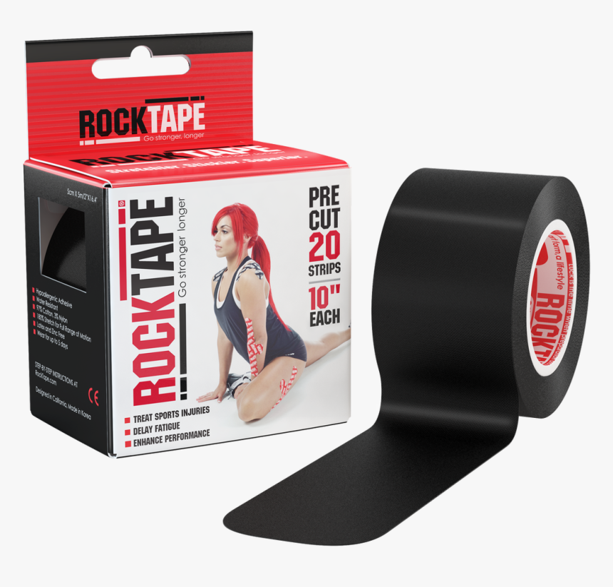 Rocktape H20 Black, HD Png Download